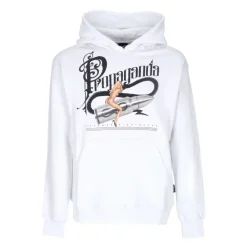 Hvit Dreams Hoodie med Kangaroo Lomme