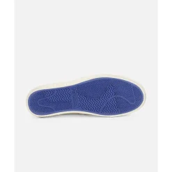 Hvite Sneakers med Blå Detaljer