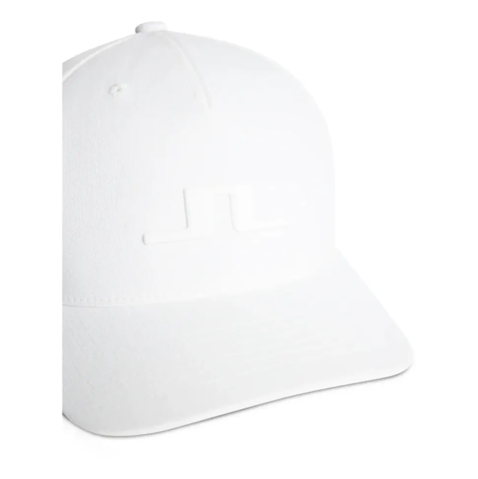 Hvit Flexfit Heath Cap med Logo