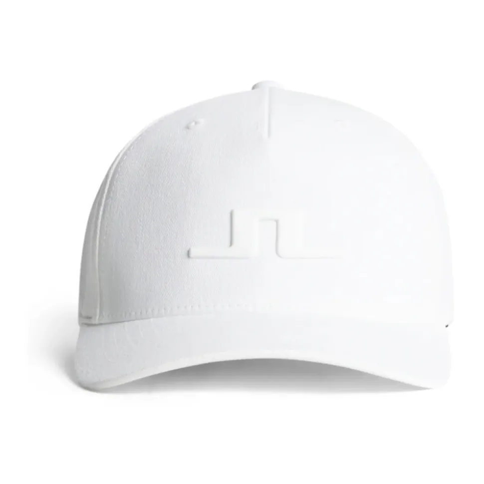 Hvit Flexfit Heath Cap med Logo