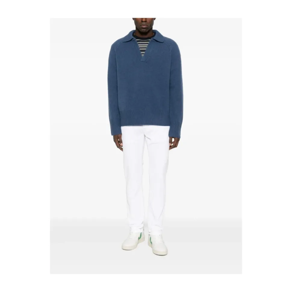 Hvit Klassisk Straight Leg Jeans