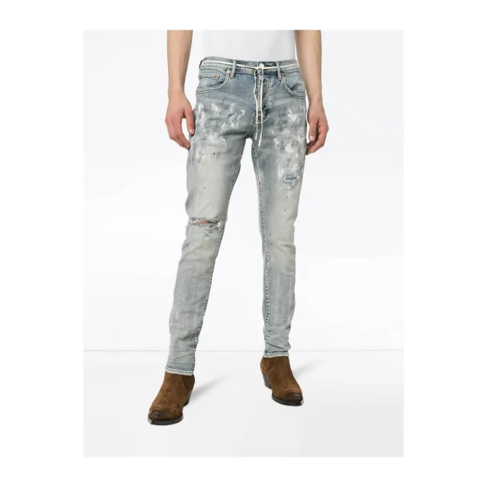 Hvitmalt Slim Fit Jeans