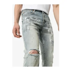 Hvitmalt Slim Fit Jeans