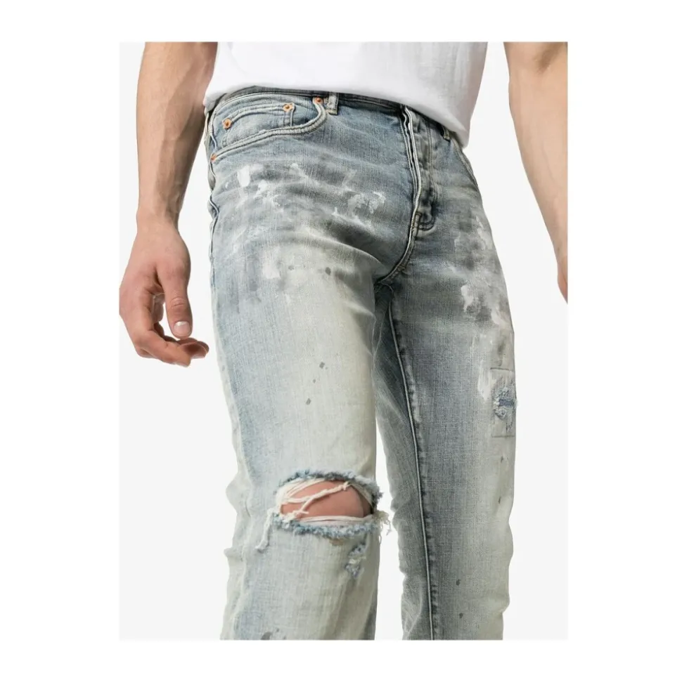 Hvitmalt Slim Fit Jeans