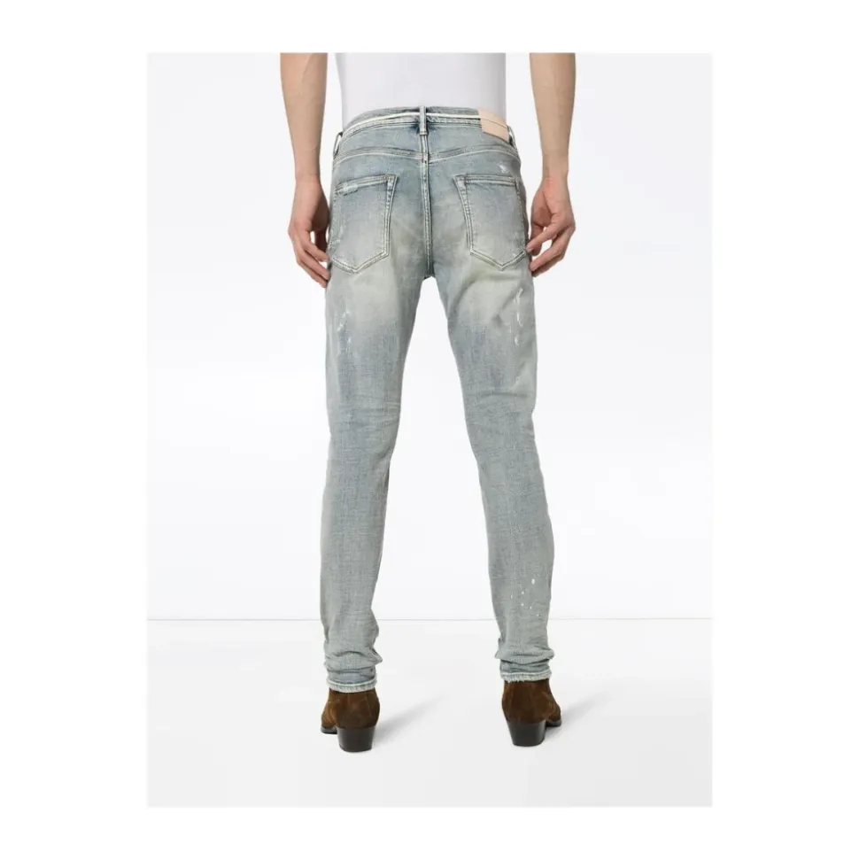 Hvitmalt Slim Fit Jeans