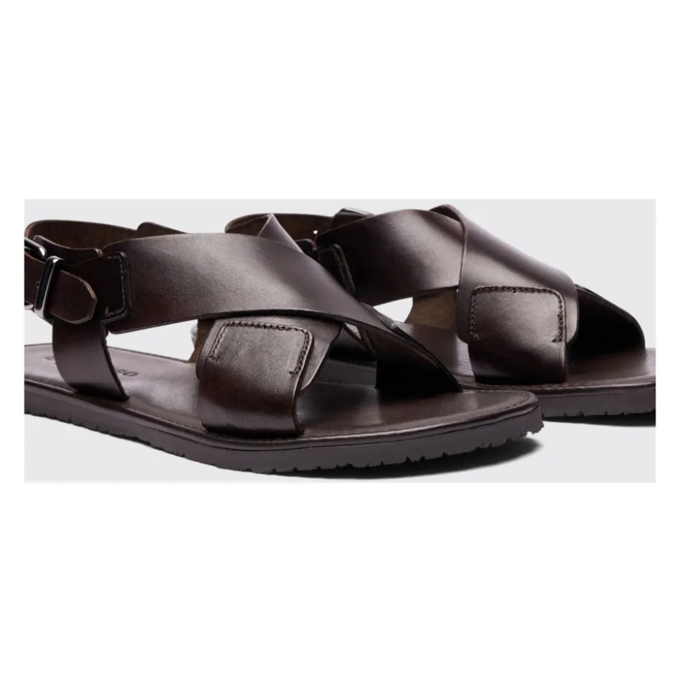 Italienske skinn sandaler
