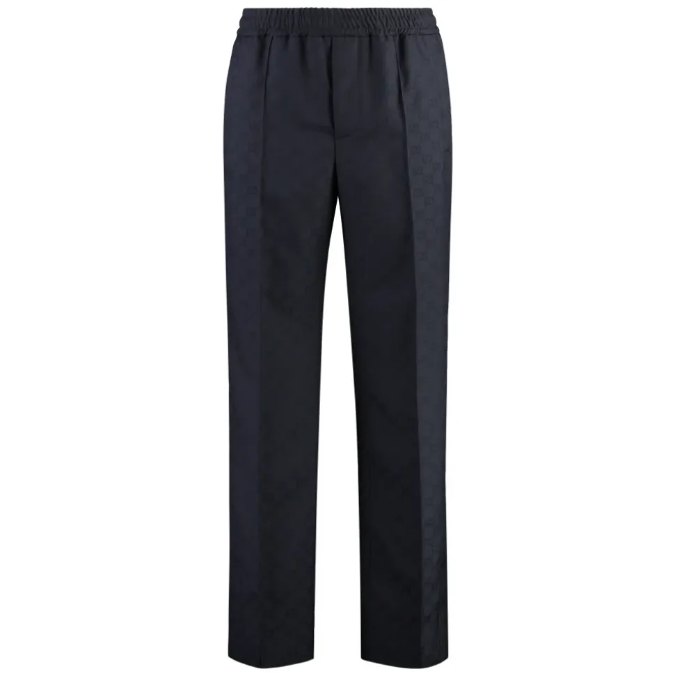 Jacquard Motif Trousers