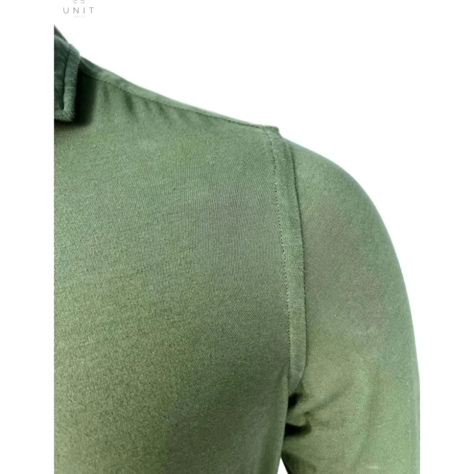 Jersey Skjorte Oliv