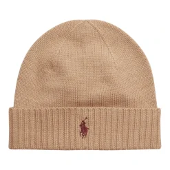 Kamel Melange Ull Beanie Lue