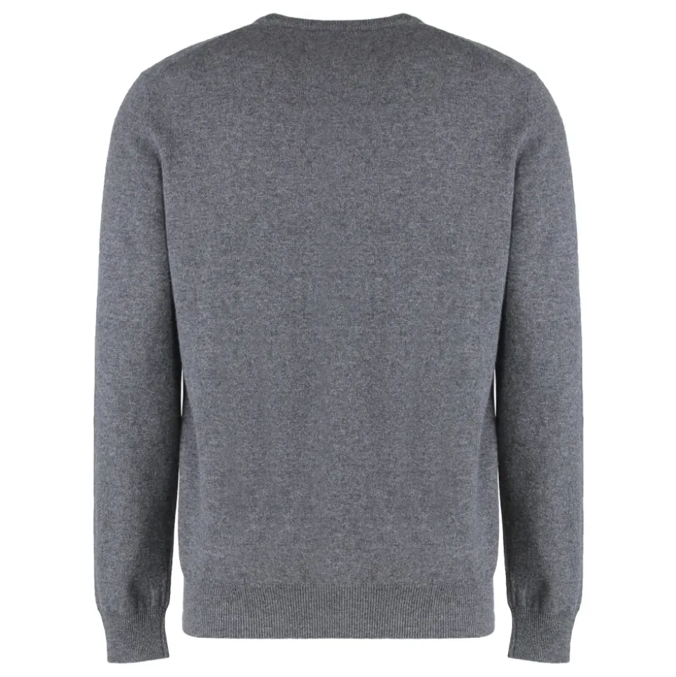 Kasjmir Crew-neck Genser Ribbestrikk