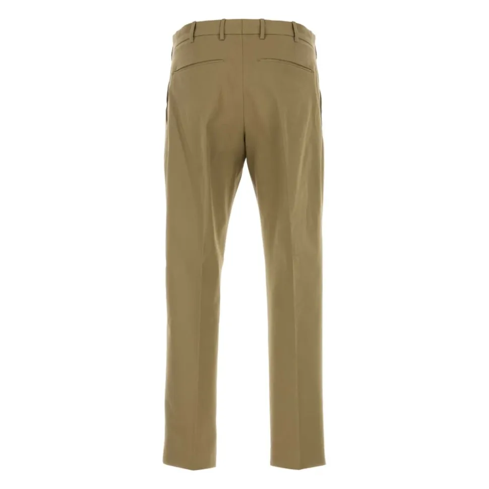 Khaki Stretch Ullbukse