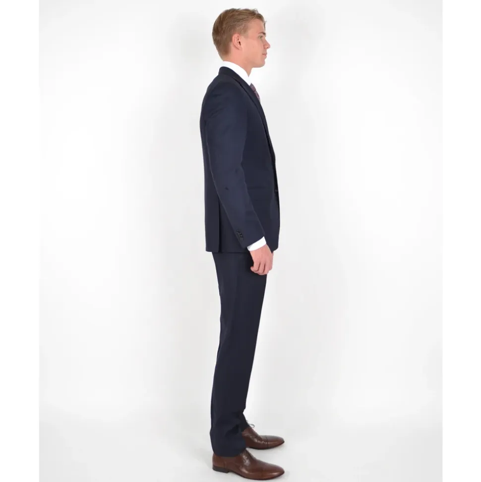 Klassisk Blå Ull Dress