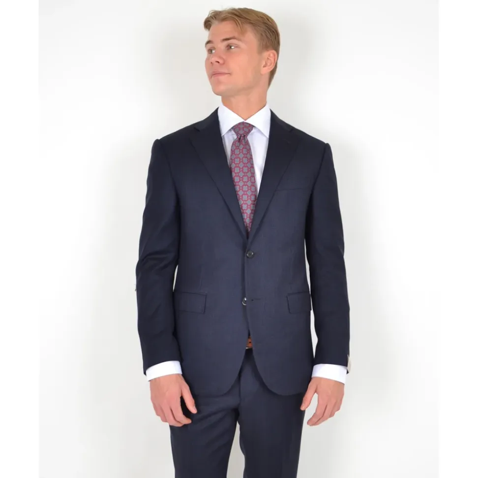 Klassisk Blå Ull Dress