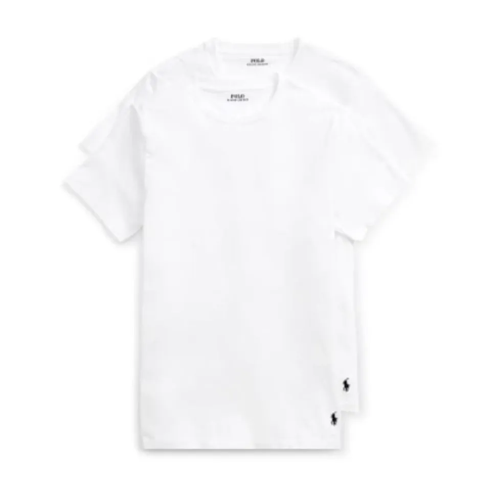 Klassisk Crewneck T-skjorte 2-pakning