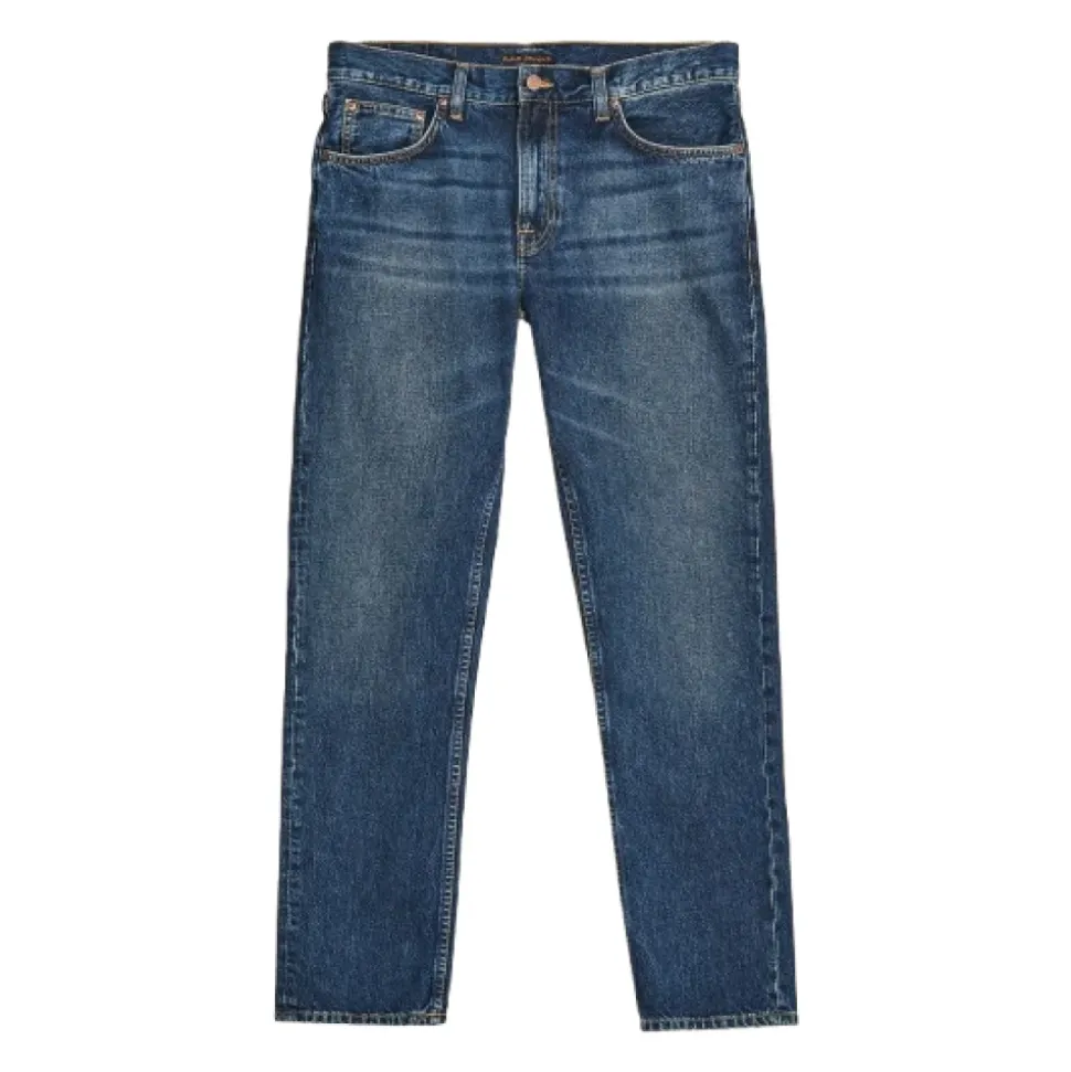 Klassiske Regular Fit Mørkeblå Jeans