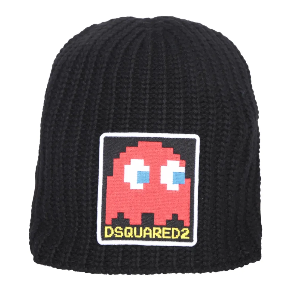 Knitted Logo Patch Beanie