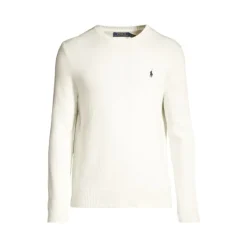 Krem Langarmet Pullover Genser