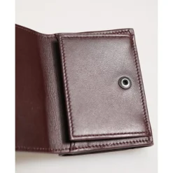 Leather Embossed Logo Trifold Card Holder