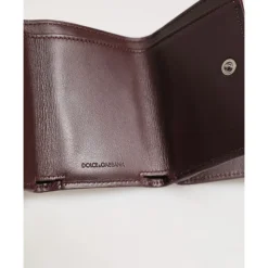 Leather Embossed Logo Trifold Card Holder