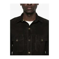 Leather Shirt 26E340 SUEDE So75