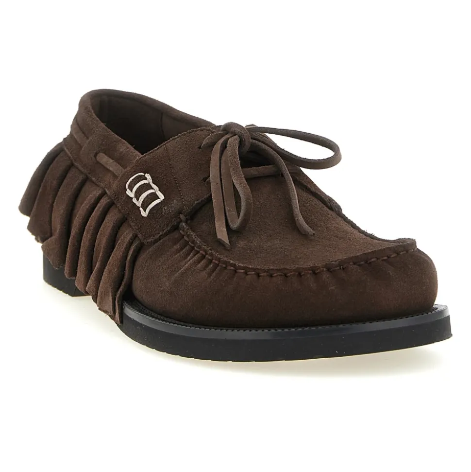 Loafer Ruffle Suede Båtsko