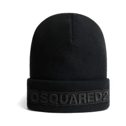 Logo-brodert strikket beanie