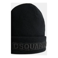 Logo-brodert strikket beanie