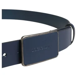 Logo Leather Buckle Belt