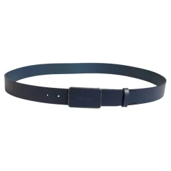 Logo Leather Buckle Belt
