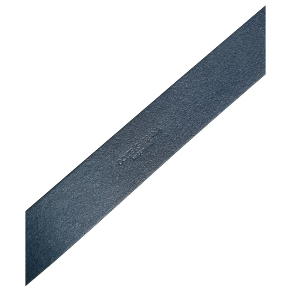 Logo Leather Buckle Belt