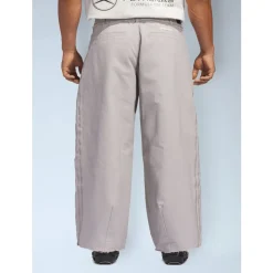 Logo Motif Disressed Pants
