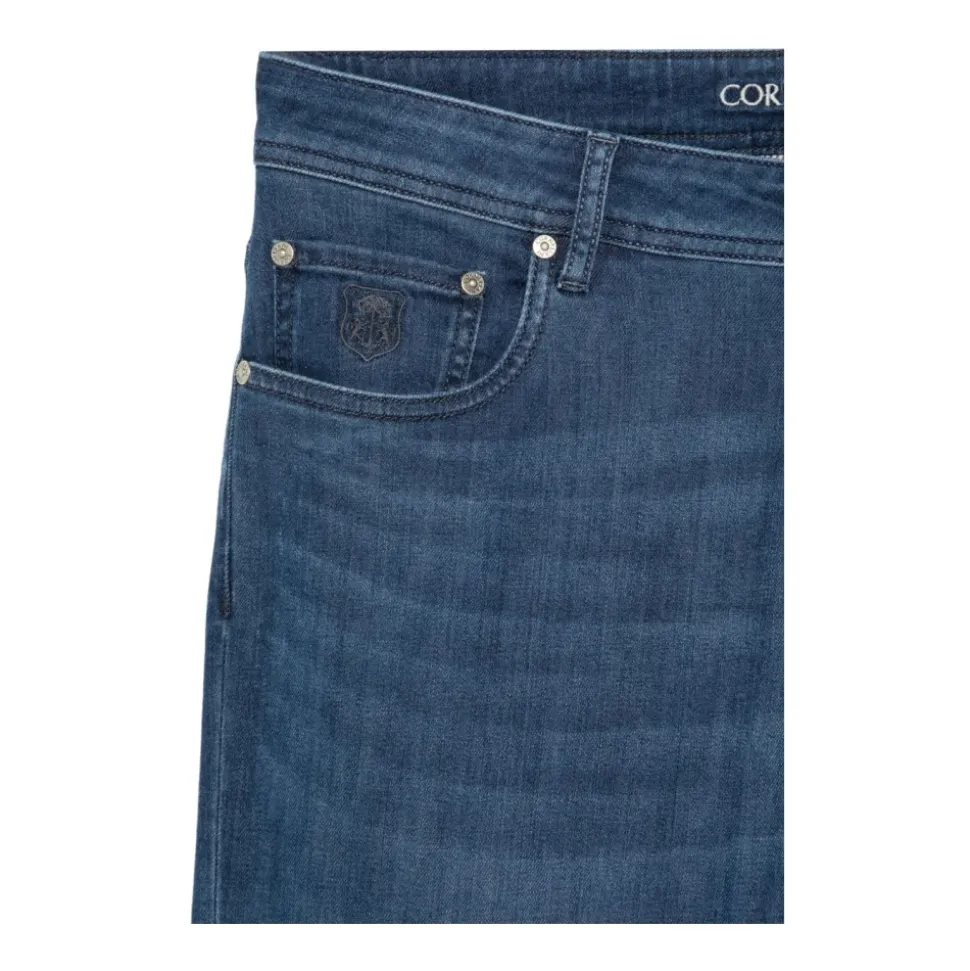 Logo Patch Denim Jeans