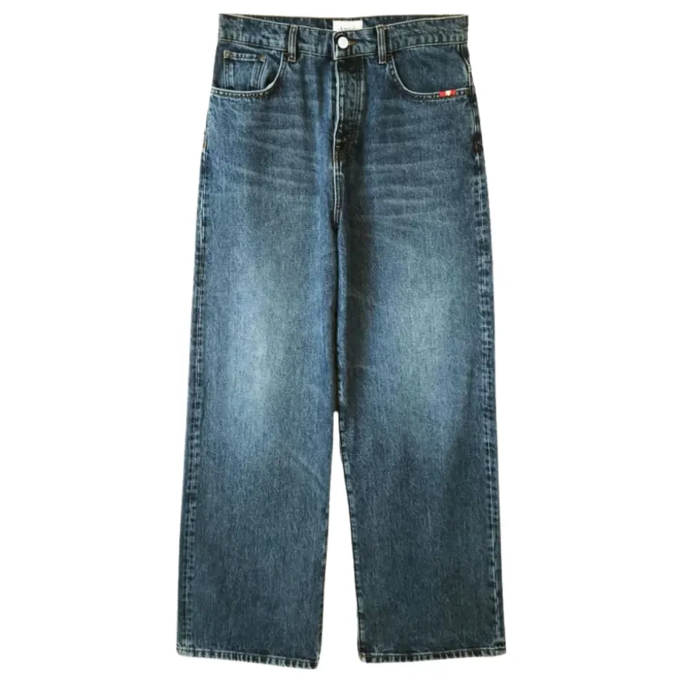Loose-fit jeans med vide ben