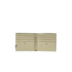 Lær Bifold Lommebok med Logo Plaque