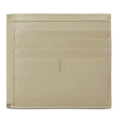 Lær Bifold Lommebok med Logo Plaque
