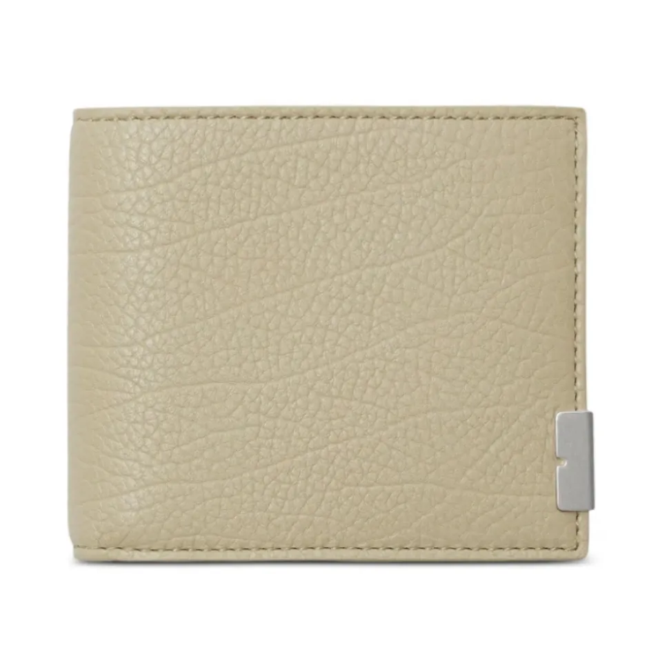 Lær Bifold Lommebok med Logo Plaque