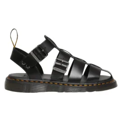 Lær Spenne Sandal Gummisåle