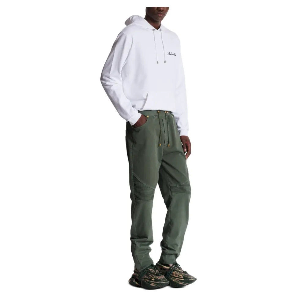 Løstsittende denim og jersey jeans