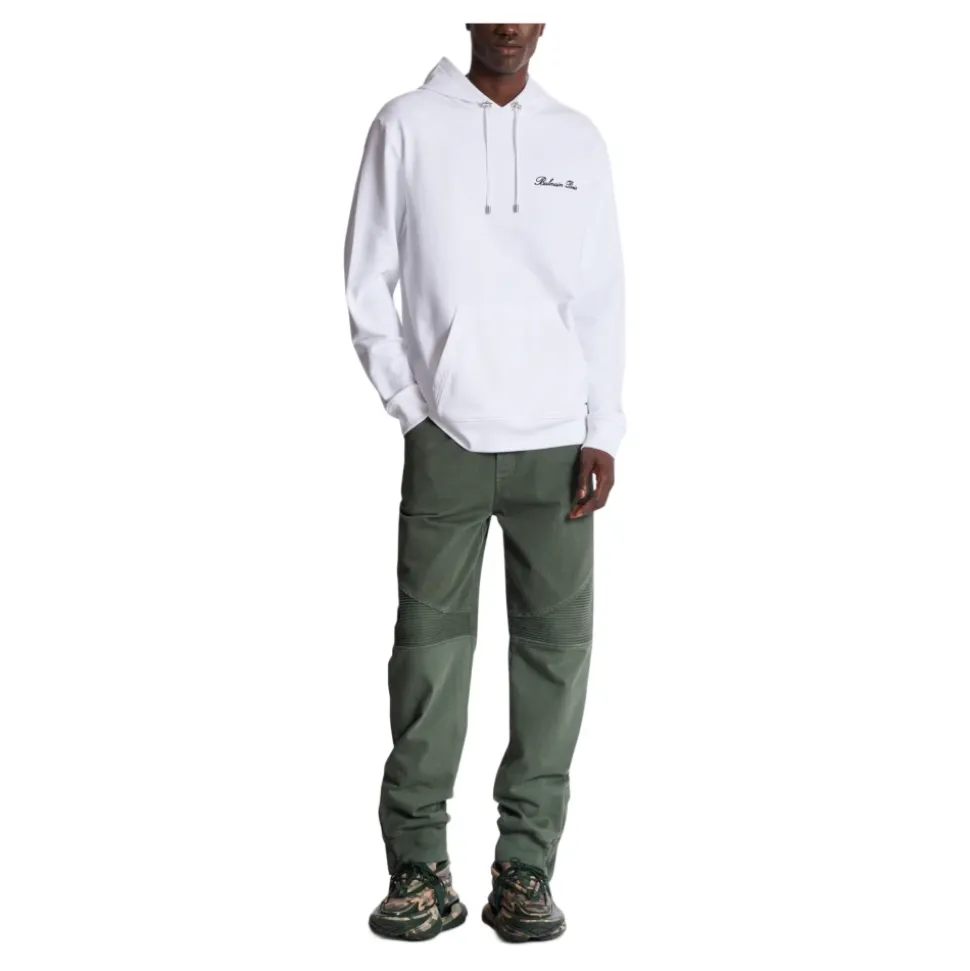 Løstsittende denim og jersey jeans