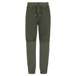 Løstsittende denim og jersey jeans