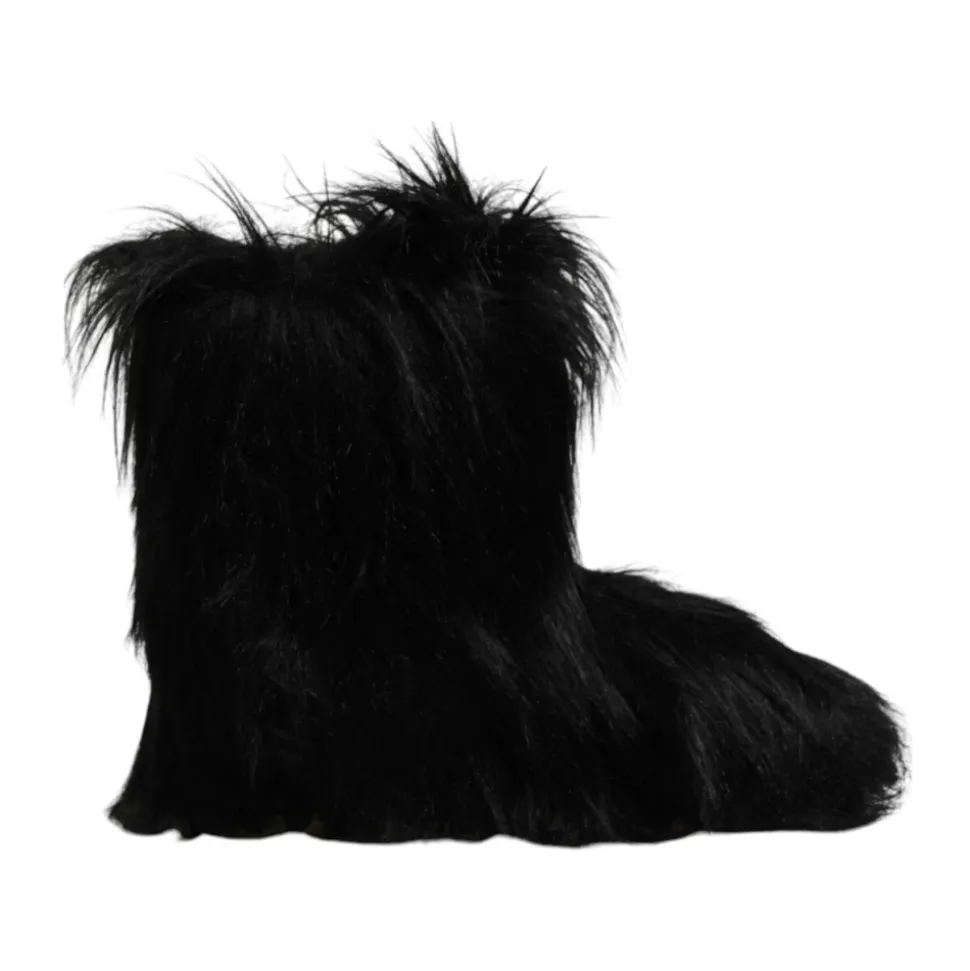Luksuriøse Faux Fur Mid-Calf Støvler