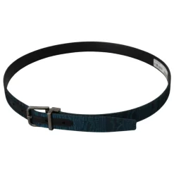 Luksuriøst Jacquardbelte - Blått, 2.5cm Bredde