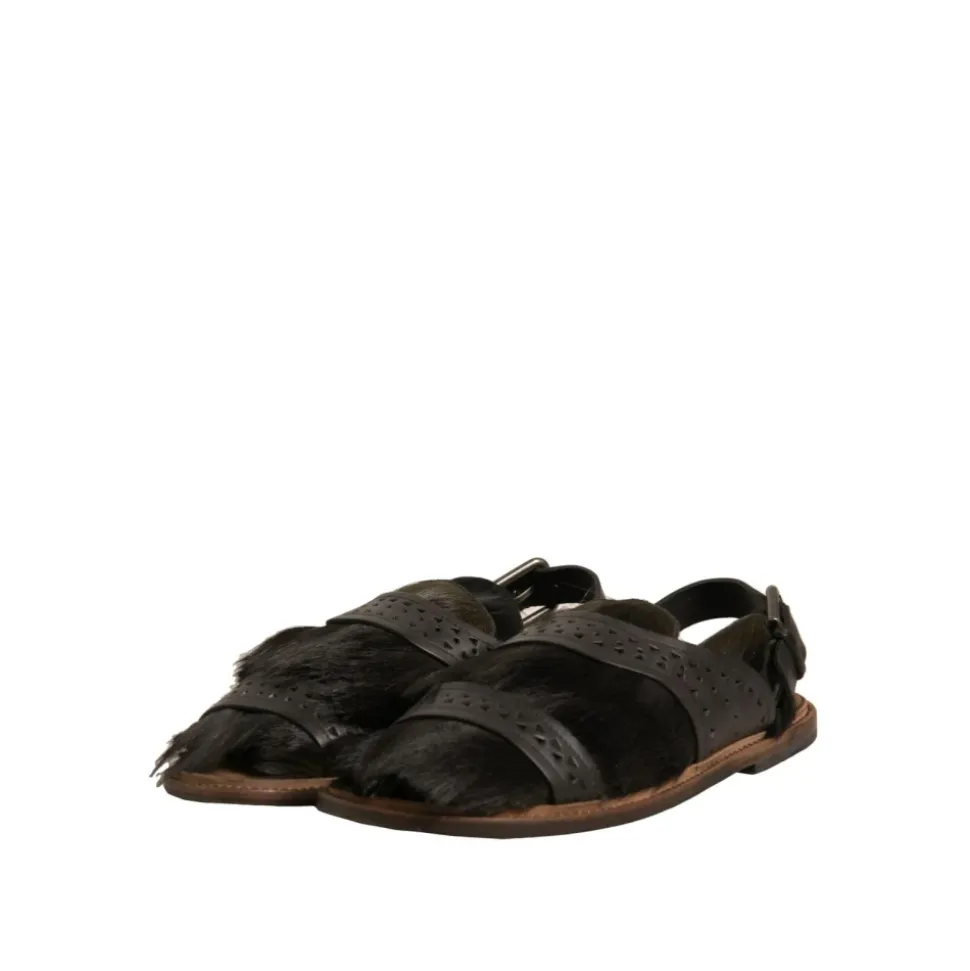 Luksus Hår Kalv Sandaler Modell