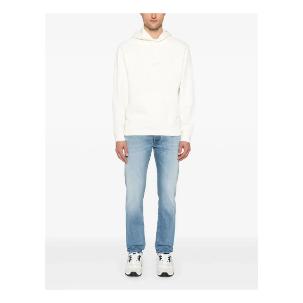 Lys Blå Stonewashed Slim Fit Denim