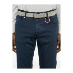 Marineblå Klassisk Knapp Jeans