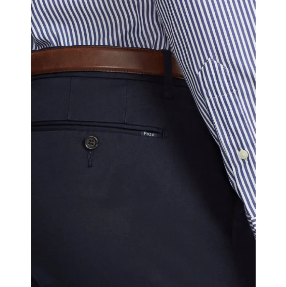 Marineblå Stretch Slim Fit Chino Bukser