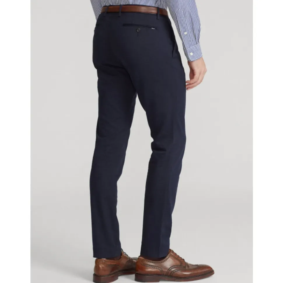 Marineblå Stretch Slim Fit Chino Bukser