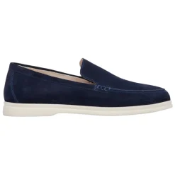 Marineblå Velour Loafers