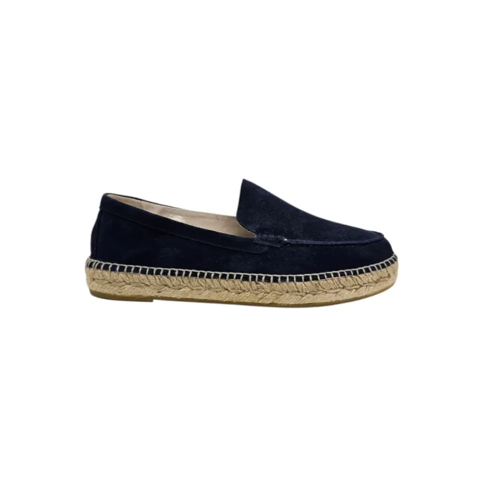 Marine Loafer Espadrille Valencia Blå