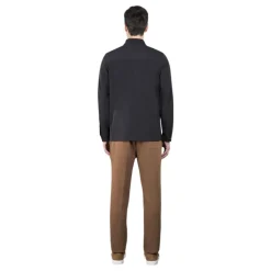 Marine Overshirt med Tekstil
